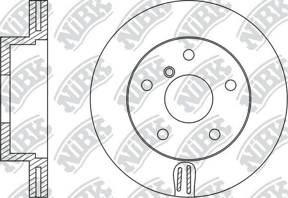 NiBK RN1381 - Kočioni disk www.molydon.hr