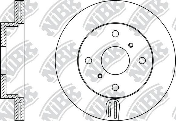 NiBK RN1253 - Kočioni disk www.molydon.hr