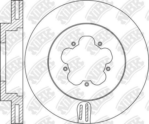 NiBK RN2077 - Kočioni disk www.molydon.hr