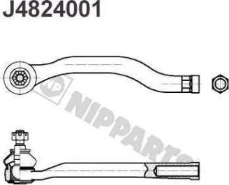 Nipparts J4824001 - Kraj spone, kuglasti zglob www.molydon.hr