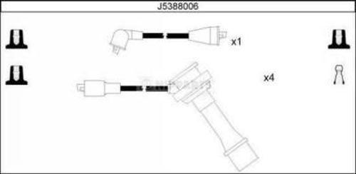 Nipparts J5388006 - Set kablova za paljenje www.molydon.hr