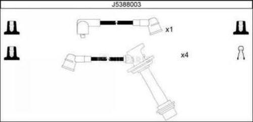 Nipparts J5388003 - Set kablova za paljenje www.molydon.hr