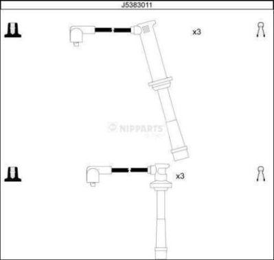 Nipparts J5383011 - Set kablova za paljenje www.molydon.hr