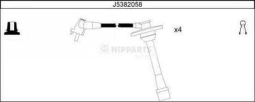 Nipparts J5382058 - Set kablova za paljenje www.molydon.hr