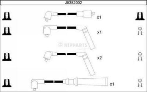 Nipparts J5382002 - Set kablova za paljenje www.molydon.hr