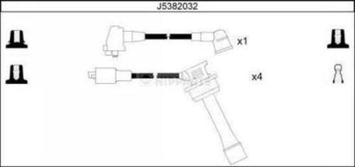 Nipparts J5382032 - Set kablova za paljenje www.molydon.hr