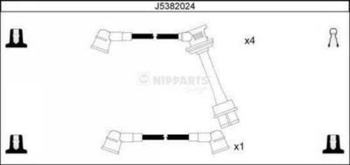 Nipparts J5382024 - Set kablova za paljenje www.molydon.hr