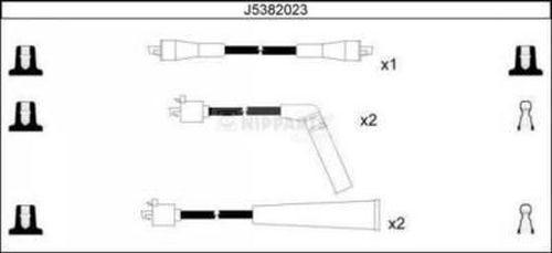 Nipparts J5382023 - Set kablova za paljenje www.molydon.hr