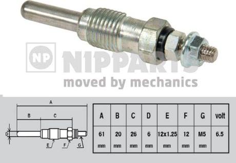 Nipparts J5711002 - Grijač za paljenje www.molydon.hr