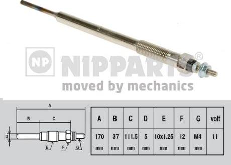 Nipparts J5712015 - Grijač za paljenje www.molydon.hr