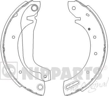 Nipparts J3501044 - Komplet kočnica, bubanj kočnice www.molydon.hr