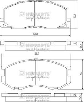 Nipparts J3602039 - Komplet Pločica, disk-kočnica www.molydon.hr