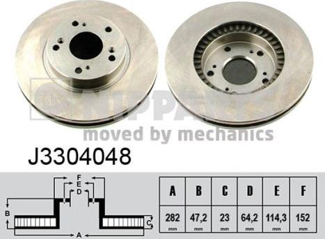 Nipparts J3304048 - Kočioni disk www.molydon.hr