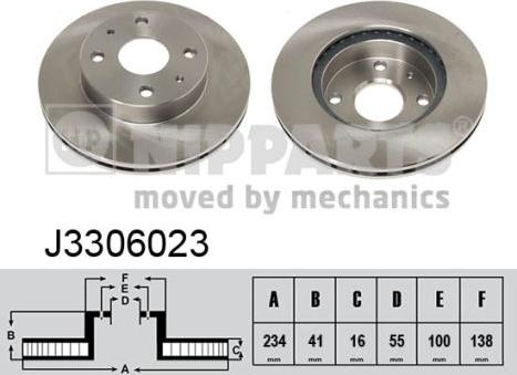 Nipparts J3306023 - Kočioni disk www.molydon.hr