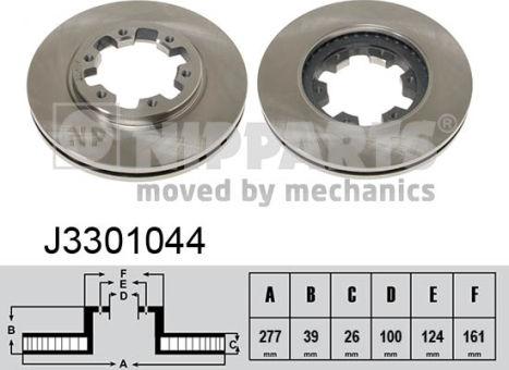 Nipparts J3301044 - Kočioni disk www.molydon.hr