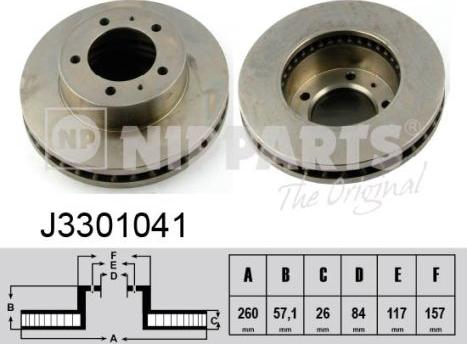 Nipparts J3301041 - Kočioni disk www.molydon.hr