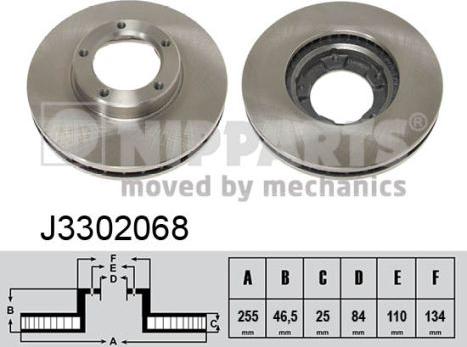 Nipparts J3302068 - Kočioni disk www.molydon.hr