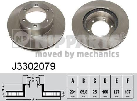 Nipparts J3302079 - Kočioni disk www.molydon.hr