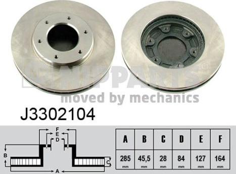 Nipparts J3302104 - Kočioni disk www.molydon.hr