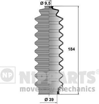 Nipparts J2844001 - Kompletna Manžeta, upravljanje www.molydon.hr