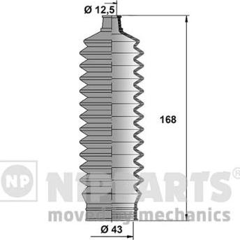 Nipparts J2840503 - Kompletna Manžeta, upravljanje www.molydon.hr