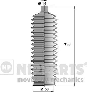 Nipparts J2840502 - Kompletna Manžeta, upravljanje www.molydon.hr