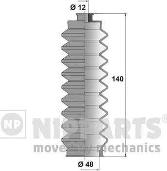 Nipparts J2848002 - Kompletna Manžeta, upravljanje www.molydon.hr