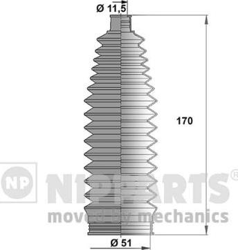 Nipparts J2842029 - Kompletna Manžeta, upravljanje www.molydon.hr