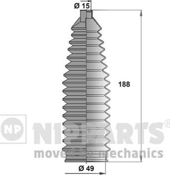 Nipparts J2842022 - Kompletna Manžeta, upravljanje www.molydon.hr