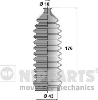 Nipparts J2858000 - Kompletna Manžeta, upravljanje www.molydon.hr