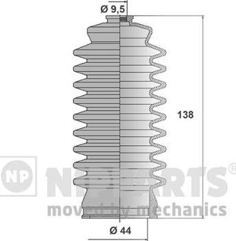 Nipparts J2852001 - Kompletna Manžeta, upravljanje www.molydon.hr