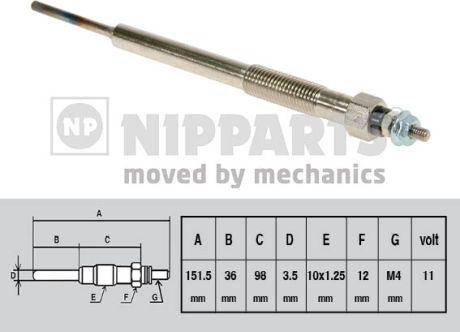 Nipparts N5719013 - Grijač za paljenje www.molydon.hr