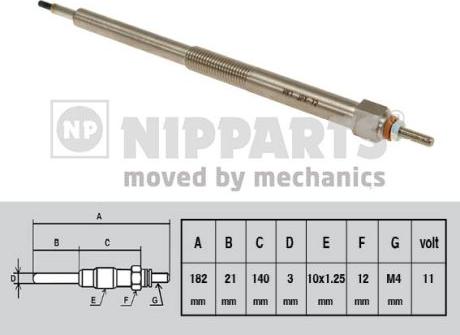 Nipparts N5711034 - Grijač za paljenje www.molydon.hr