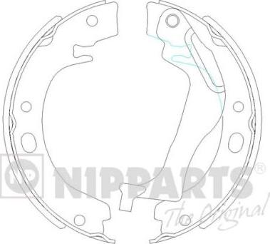 Nipparts N3502085 - Komplet kočionih obloga, rucna kočnica www.molydon.hr