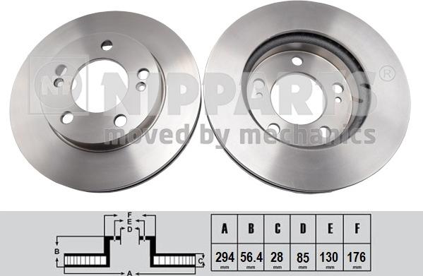 Nipparts N3300410 - Kočioni disk www.molydon.hr