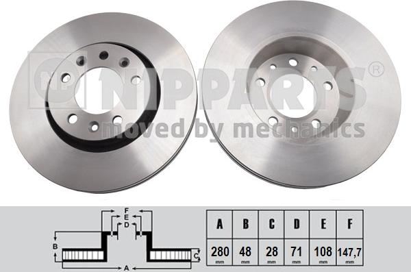 Nipparts N3302208 - Kočioni disk www.molydon.hr