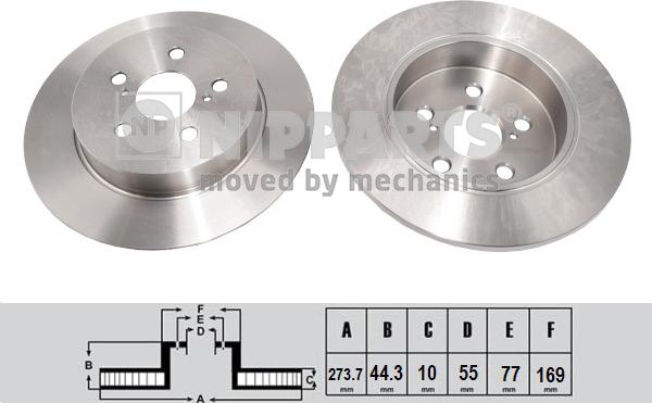 Nipparts N3312057 - Kočioni disk www.molydon.hr