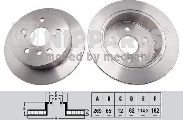 Nipparts N3312089 - Kočioni disk www.molydon.hr