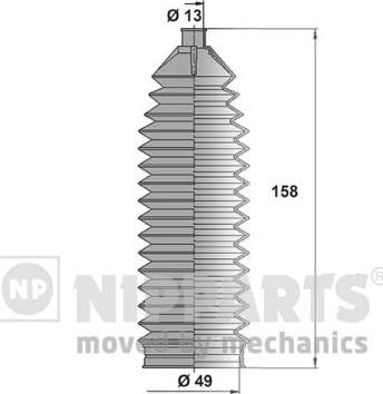 Nipparts N2840905 - Kompletna Manžeta, upravljanje www.molydon.hr