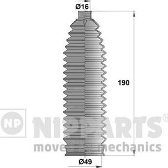 Nipparts N2840910 - Kompletna Manžeta, upravljanje www.molydon.hr