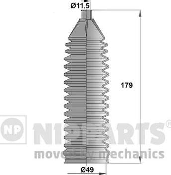 Nipparts N2840912 - Kompletna Manžeta, upravljanje www.molydon.hr