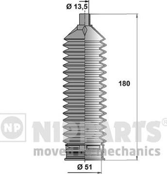 Nipparts N2840509 - Kompletna Manžeta, upravljanje www.molydon.hr