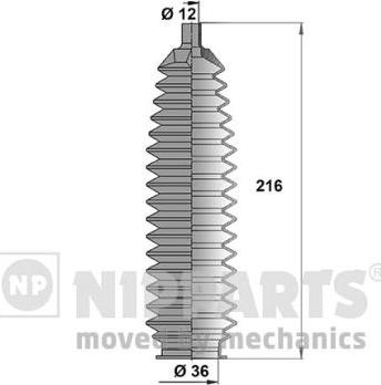 Nipparts N2841024 - Kompletna Manžeta, upravljanje www.molydon.hr