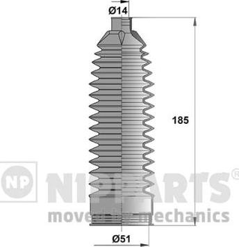 Nipparts N2843025 - Kompletna Manžeta, upravljanje www.molydon.hr