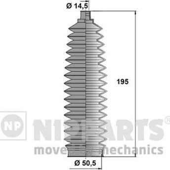 Nipparts N2842034 - Kompletna Manžeta, upravljanje www.molydon.hr