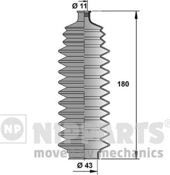 Nipparts N2851010 - Kompletna Manžeta, upravljanje www.molydon.hr