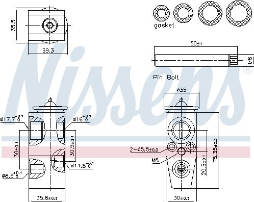 Nissens 999445 - Ekspanzioni ventil, klima-Uređaj www.molydon.hr