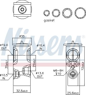 Nissens 999288 - Ekspanzioni ventil, klima-Uređaj www.molydon.hr