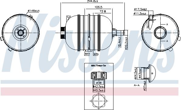 Nissens 996126 - Ekspanziona posuda , rashladna tekućina www.molydon.hr