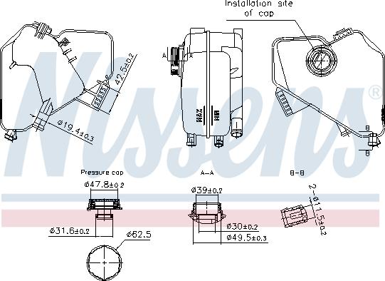 Nissens 996322 - Ekspanziona posuda , rashladna tekućina www.molydon.hr